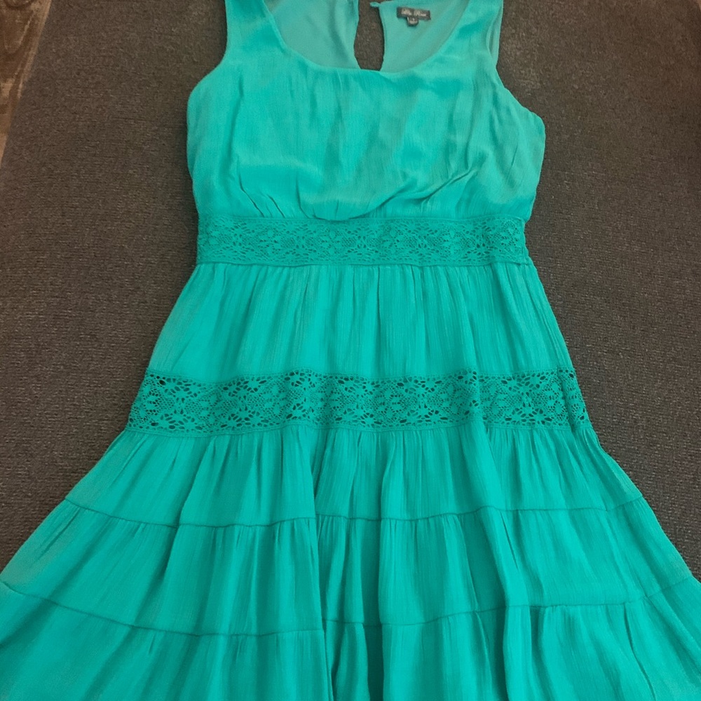 Kelly green sun dress